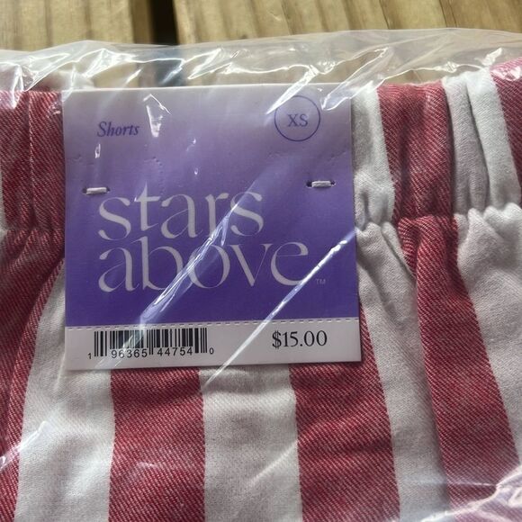 NWT Stars Above Size XS Red White Sleep Striped Shorts Pajama PJ - Picture 6 of 6